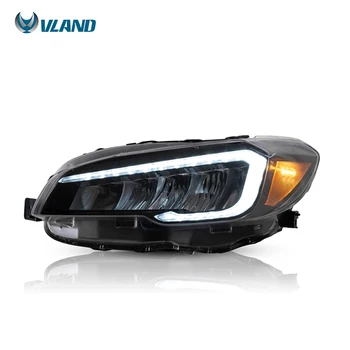 Анимация запуска VLAND DRL Полностью светодиодные Фары Передний Головной фонарь 2015 Года Выпуска Для Subaru Impreza WRX VA STI