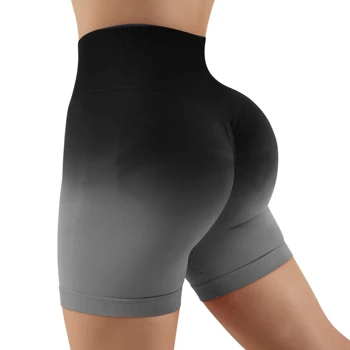 Женские однотонные обтягивающие шорты Сексуальные шорты для йоги с высокой талией Повседневные удобные летние шорты Женская одежда Тренировочные велосипедные брюки