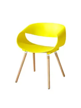 Современный пластиковый стул в скандинавском стиле, креативный шезлонг, кофейный стул из массива дерева